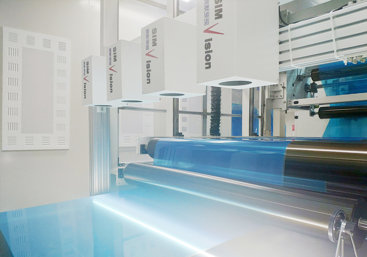 薄膜視覺檢測，主要檢測孔洞，糊料等瑕疵